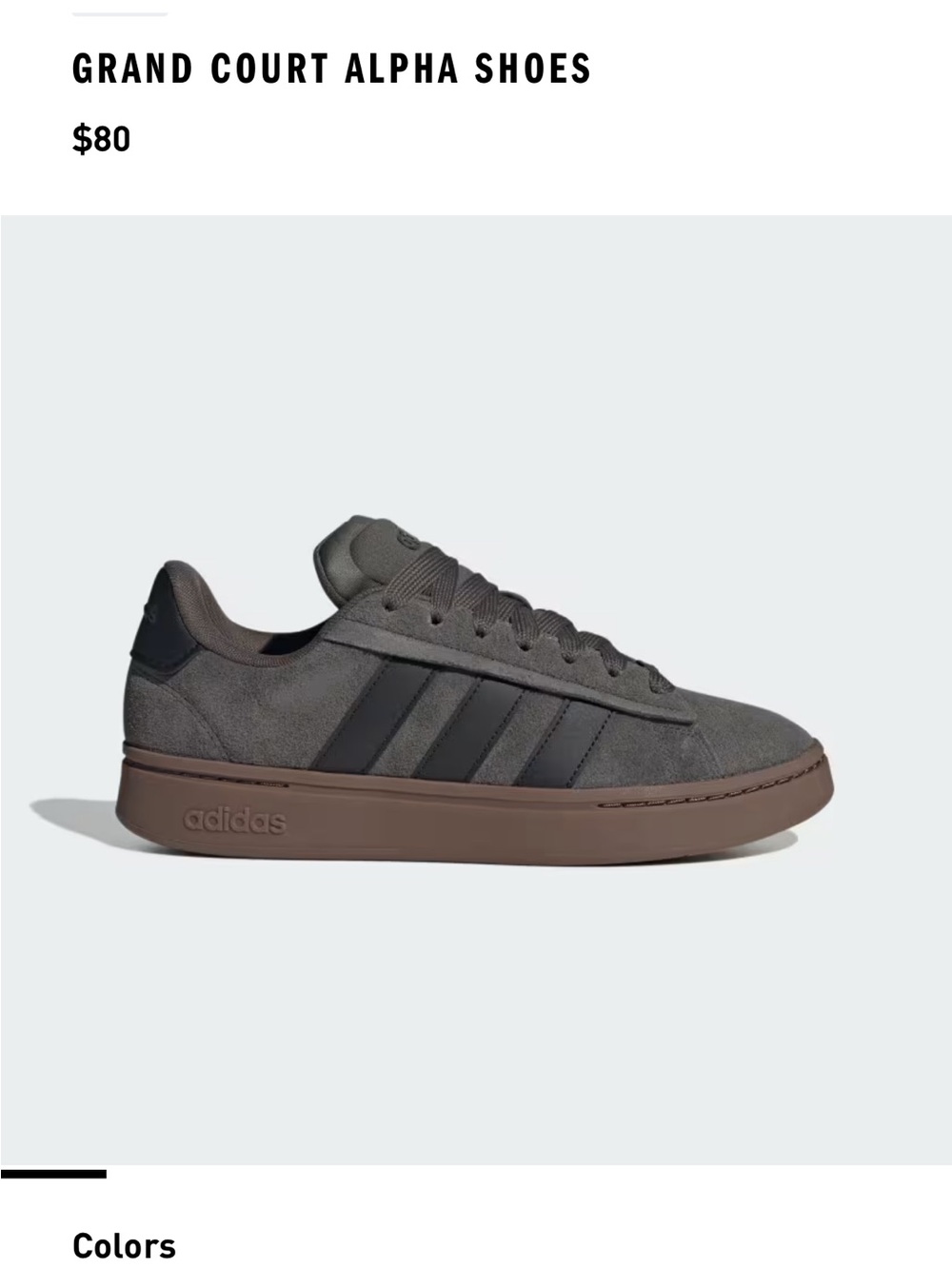 Adidas Grand Court Alpha 00s Box - Black/grey